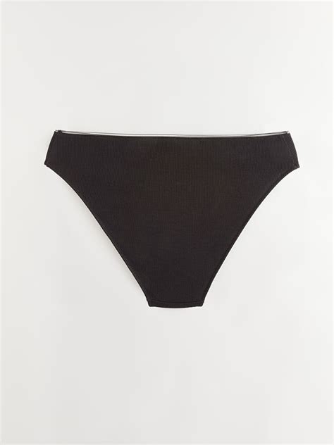 SİYAH Düz Bikini Külot W3DI63Z8 CVL LCW