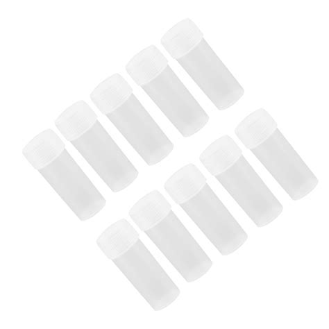 50 Pcs 5ml Volume Plastic Sample Bottles Small Storage Container