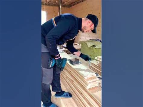 Монтаж имитации бруса на скрытый крепеж #имитациябруса #вагонка # ...