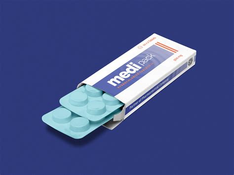 Free Pharmaceutical Pill Tablet Box Packaging Mockup Psd Good Mockups