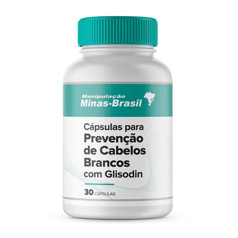Suplementos Para Cabelos Brancos - Cápsulas Para Prevenção de Cabelos Brancos Com Glisodin 30 Cápsulas ...