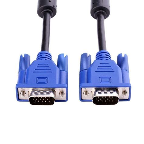 10ft 15 Pin Blue Svga Vga Adapter Monitor Mm Male To Male Cable Cord