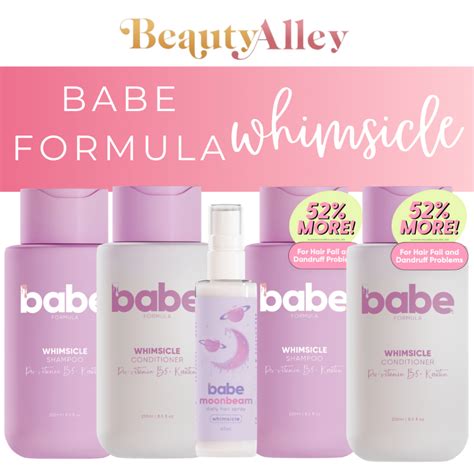 Babe Formula Whimsicle Pro Vitamin B Shampoo Conditioner Anti Dandruff Anti Hair Loss