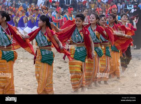 Traditional Naga Dance Being Performed By Womenfolk In Kisama Heritage