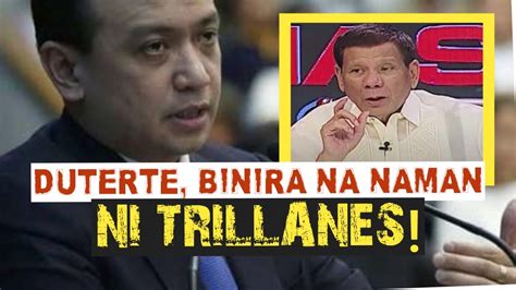 Trillanes Binira Na Naman Si Duterte Youtube