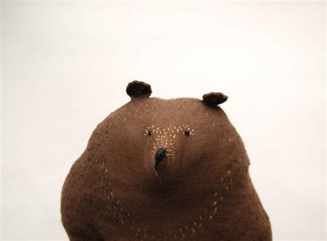 Big Brown Bear Soft Toy for Kids - Stitched woodland animal doll ...