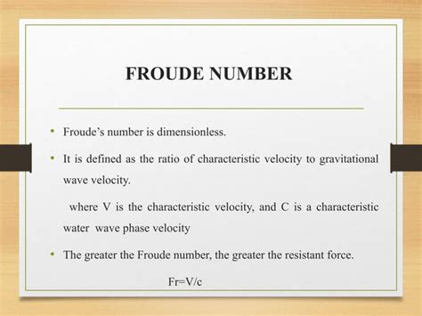 froude number  hydraulics  hydraulic machinarypptx