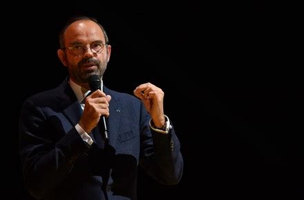 French Prime Minister Edouard Philippe During Editorial Stock Photo