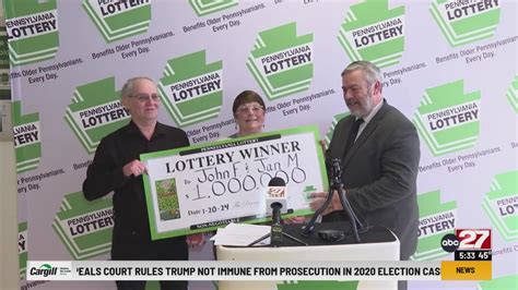 Lancaster County Couple Wins 1 Million From A Scratch Off Ticket