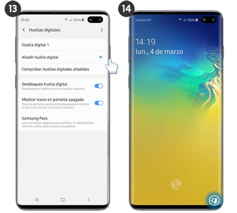 Galaxy S10 ¿cómo Configurar El Bloqueo De Pantalla Por Huellas Digitales Samsung Soporte Co