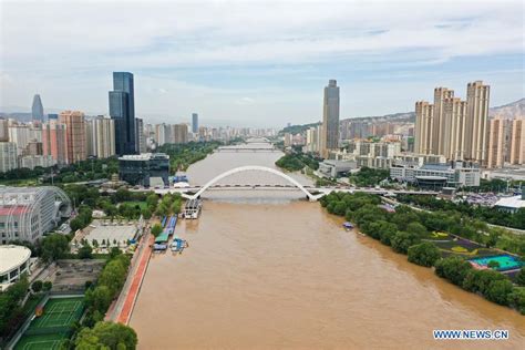 Water Level Of Lanzhou Section Of Yellow River Rises Cn