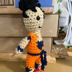 Goku 9inch Tall Crochet Handmade Etsy