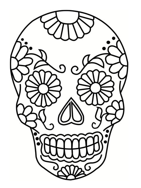 Coloriages T Te De Mort Mexicaine Coloriage T Te De Mort Dessin Tete