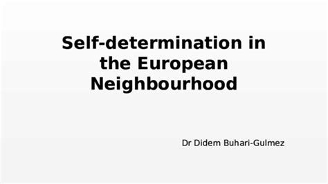 Ppt Self Determination Theoretical Lecture Slides Didem Buhari