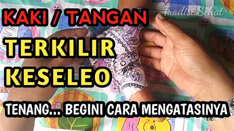 Pertolongan Pertama Cara Mengatasi Sendiri Saat Kaki Tangan