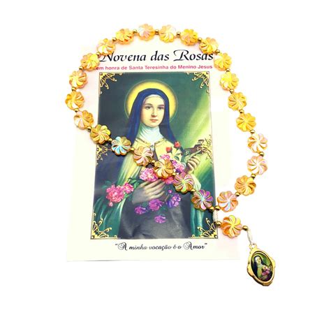 Como Rezar O Terço Das Rosas De Santa Terezinha - Terço Novena das Rosas Santa Teresinha Com Folheto de Oração - Artigos ...