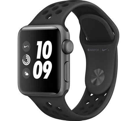 Buy APPLE Watch Nike+ Series 3 - Black, 38 mm | Free Delivery | Currys