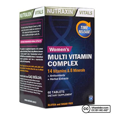 Nutraxin Women S Multi Vitamin Complex Tablet Vitaminler