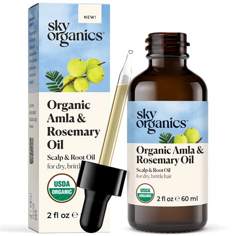 Sky Organics Organic Amla And Rosemary Oil For Conditioning Dry And Brittle Hair 2 Fl Oz