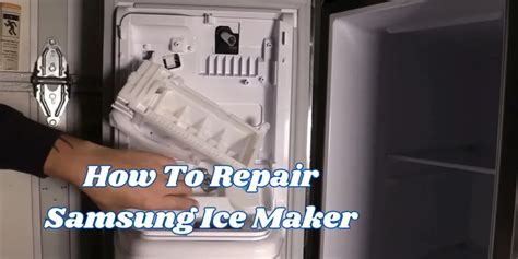 how to fix ice maker on samsung fridge