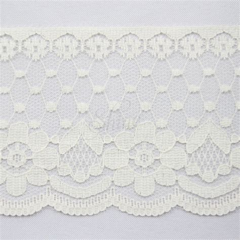 Nylon Lace Trimming Cream Shine Trimmings Fabrics