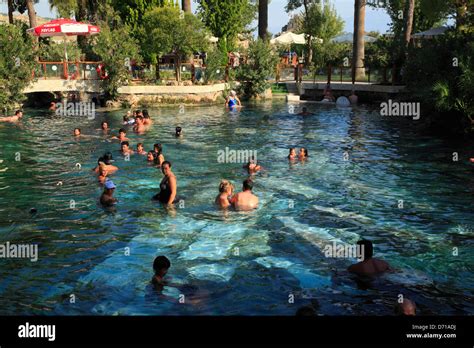 Travertine Hot Spring Of Pamukkale Denizli Turkey Stock Photo Alamy