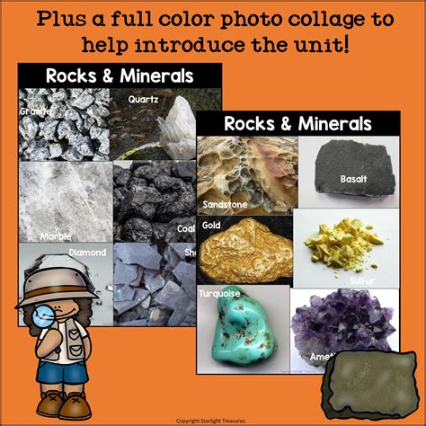 Type Of Rocks And Minerals Mini Book For Early Readers Rock Minerals