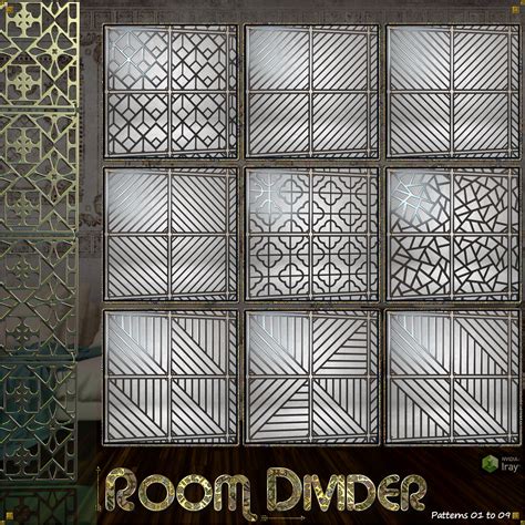 Room Dividers for DAZ Studio 3D Figure Assets Cyriona