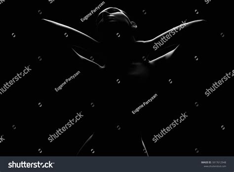 Nude Woman Silhouette Under Light Dark Stock Photo 1817612948 Shutterstock