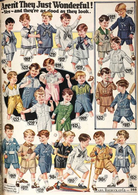 1920s Childrens Clothing And Fashion Boys And Girls