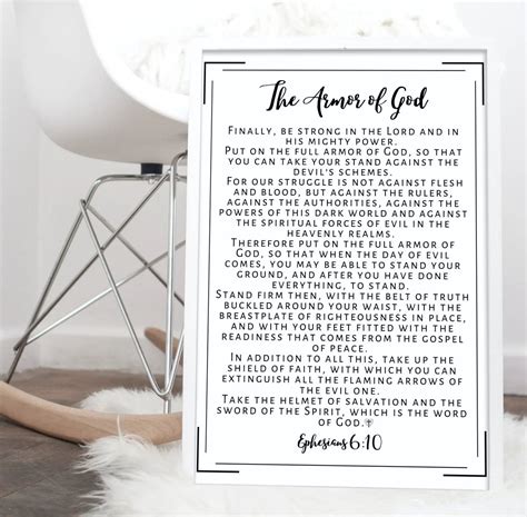La-Armadura de Dios-Efesios 6:10 Imprimibles - Etsy España
