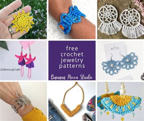 Free Crochet Jewelry Patterns Banana Moon Studio