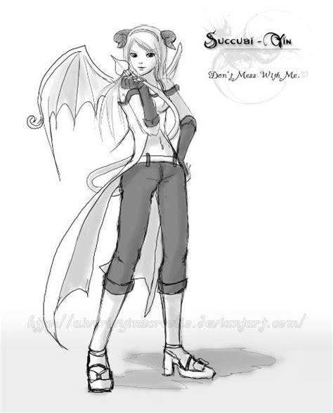 Succubi Yin Sketch By Aivyyin On Deviantart