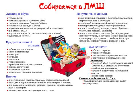 Какие вещи взять с собой в лагерь? | bioturnir.ru