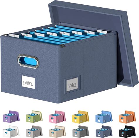 Dywmm File Organizer Collapsible Storage Box For Office File Box With