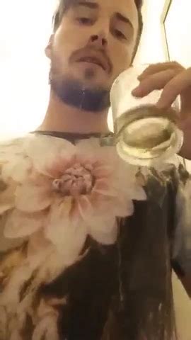 Hot Guy Drinks His Own Piss ThisVid