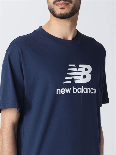 New Balance T Shirt For Man Blue New Balance T Shirt Mt Nny