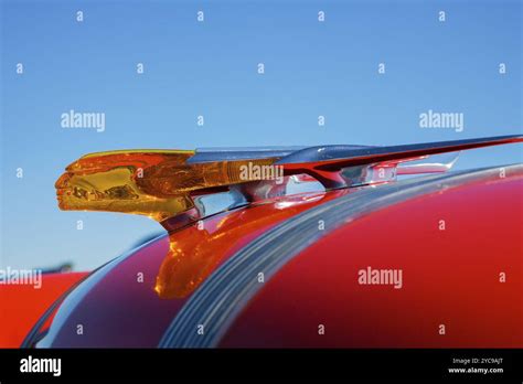 Hood Ornament On Old American Hi Res Stock Photography And Images Alamy