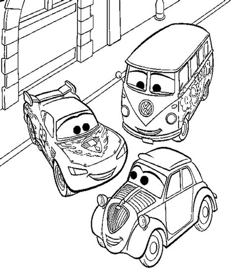 Раскраски Тачки 2