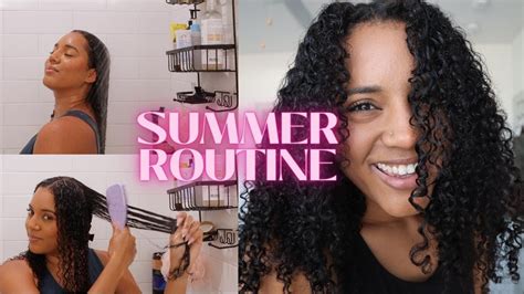 Summer Curly Hair Routine 3b3c Curls Youtube