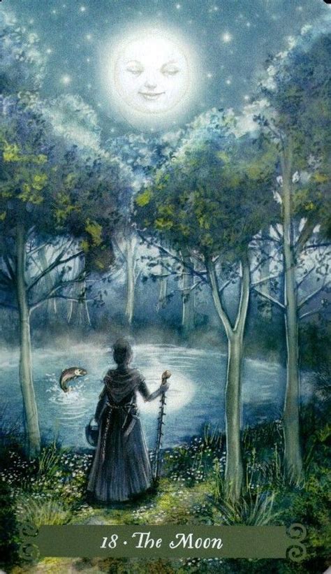 18 Аркан Луна The Green Witch Tarot (Таро Зеленой Ведьмы) | Мир Таро ...