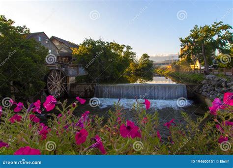 Mill And Waterfall In Pigeon Forge Tennessee Stock Image Image Of