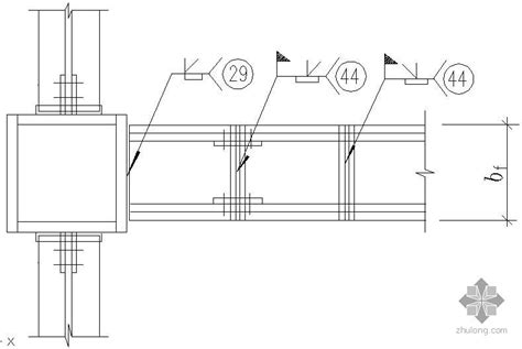 某箱形梁与箱形柱的刚性连接节点构造详图 钢结构节点详图 筑龙结构设计论坛
