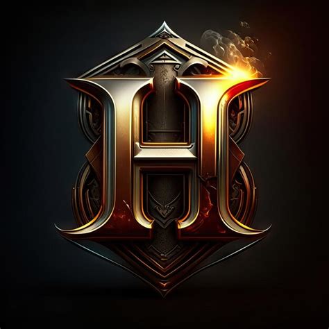 Logotipo De Lujo De La Letra H Foto Premium