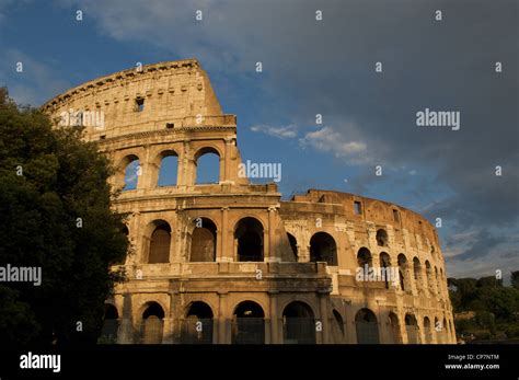 The Colosseum, Rome, Italy. Its construction started in 72 under the ...