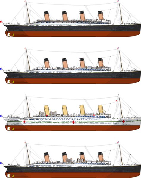 Four Olympic Class Sister Ships by Legodecalsmaker961 on DeviantArt