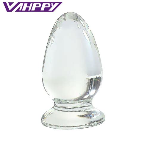 Mmlarge Crystal Butt Plug Vagina Ball Big Glass Anal Dildo Bead Fake Penis Adult Masturbator
