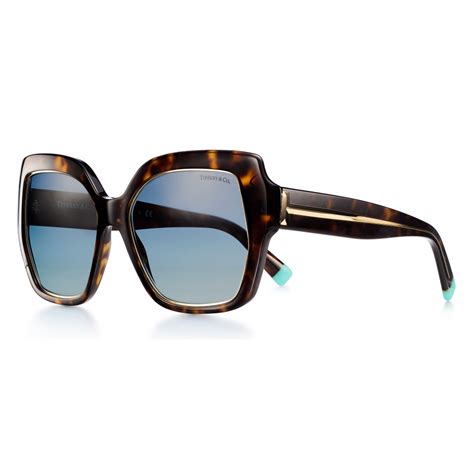 Tiffany And Co Square Sunglasses Tortoise Gradient Tiffany Blue