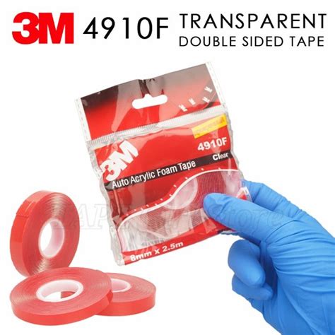 двухсторонний скотч 3M VHB 4910F Indoor Outdoor Permanent Transparent ...