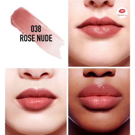 Son D Ng Dior Rose Nude Addict Lip Glow M I Nh T Lipstick Vn